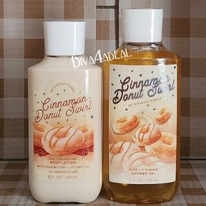 Bath Body Works CINNAMON DONUT SWRILS 2Pc Collection Bundle